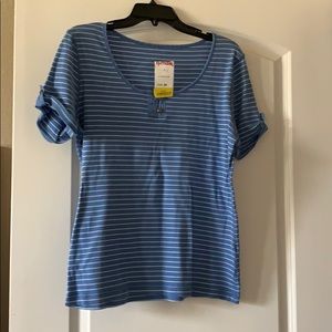 Periwinkle striped T-shirt